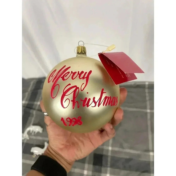 VTG 10X Christmas Ornaments Glass Koi Fish Apple Chandelier Santa Blown Icicle - Picture 9 of 16